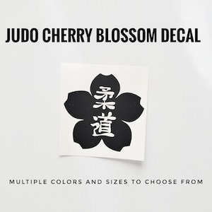 Judo Cherry Blossom Decal Sticker