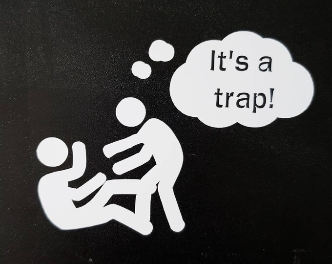 It's a Trap! Judo, Jiujitsu Guard Decal Sticker