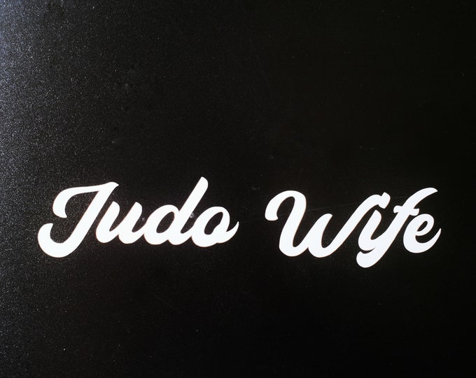 Judo Wife Decal