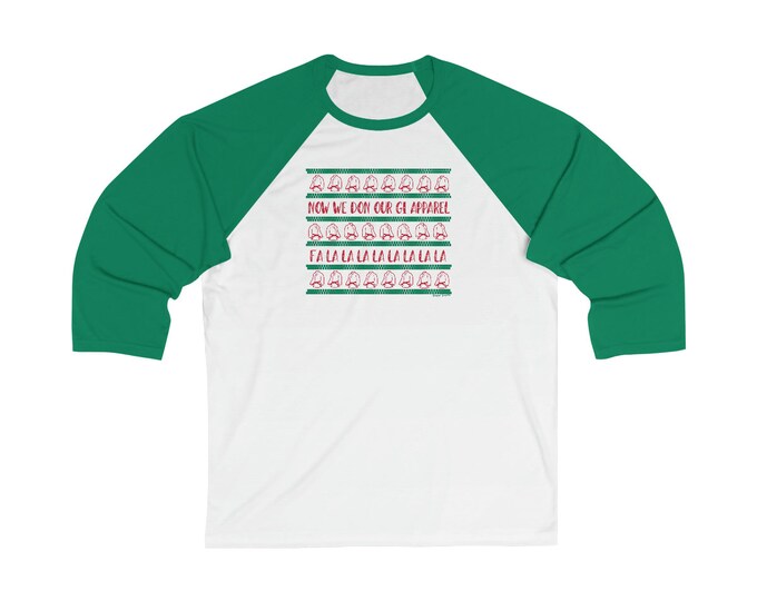 Jiujitsu Judo Christmas baseball tshirt