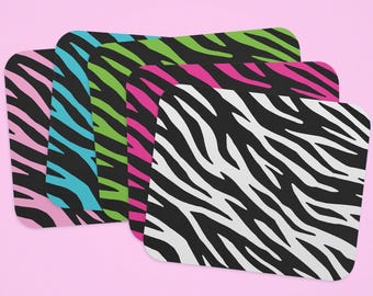 Zebra Print Mouse Pad