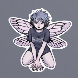 HXC Fairy Sticker | y2k scenecore mall goth emo punk pastel pink fairycore grunge