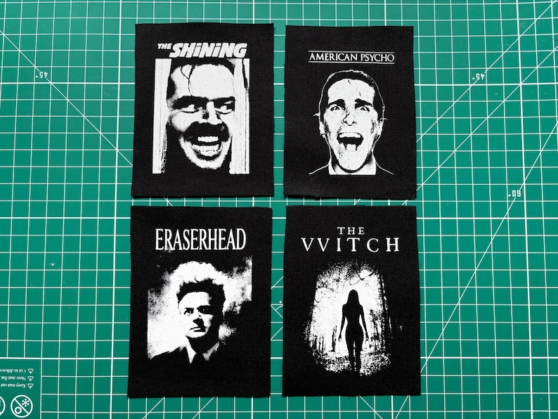 Horror Patches | Slasher Movie Film 70s 80s Goth Emo Punk Scary Spooky ...