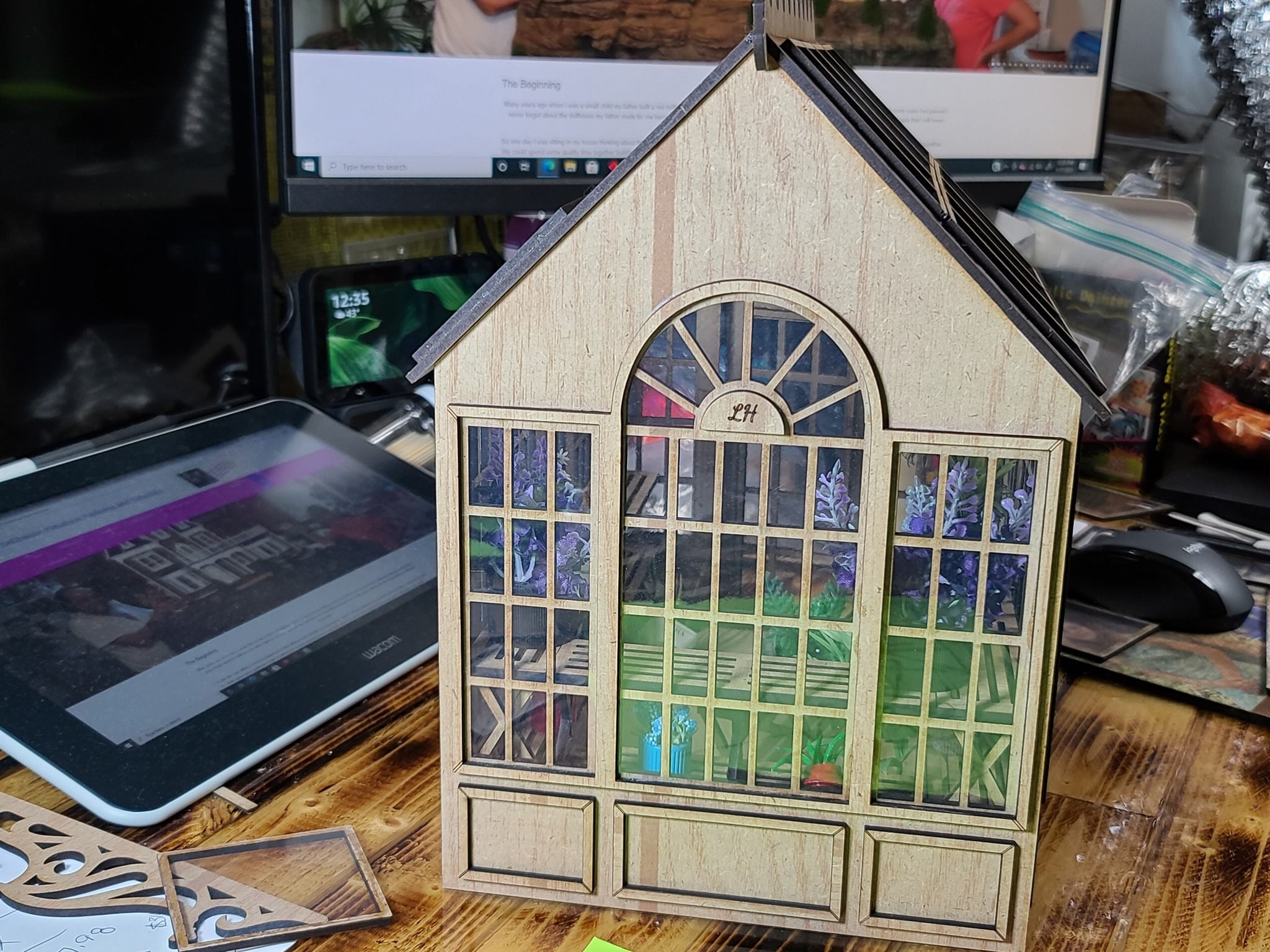 Greenhouse Dollhouse Kit112 Scale UNFINISHED KIT Etsy UK