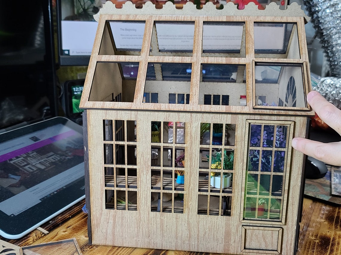 Greenhouse Dollhouse Kit112 Scale UNFINISHED KIT Etsy