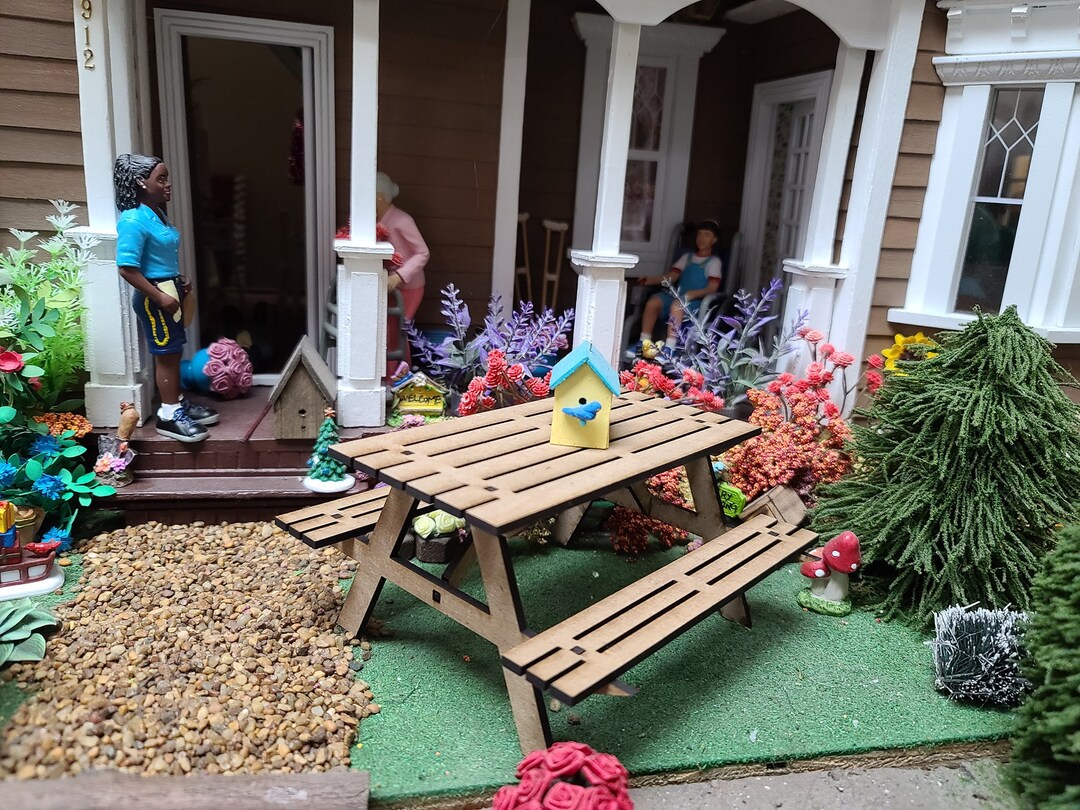 Dollhouse Picnic Table Kit 040320211 112UNFINISHED KIT Etsy