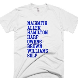 Coaches Tradition - Kansas Basketball T-Shirt (American Apparel KU B-ball Tee)