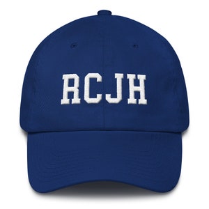 KU Rock Chalk Dad Hat - Strapback Cotton Cap (Kansas Jayhawks)
