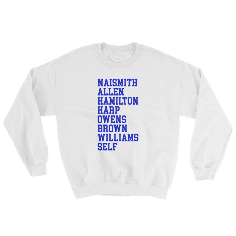 Coaches Tradition Kansas Basketball Sweatshirt KU Bball Crewneck