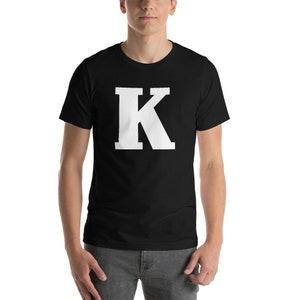 Weiße K Spade Karte König der Vereine Karte Halloween Kostüm T-Shirt