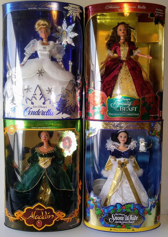 disney holiday princess barbie collection
