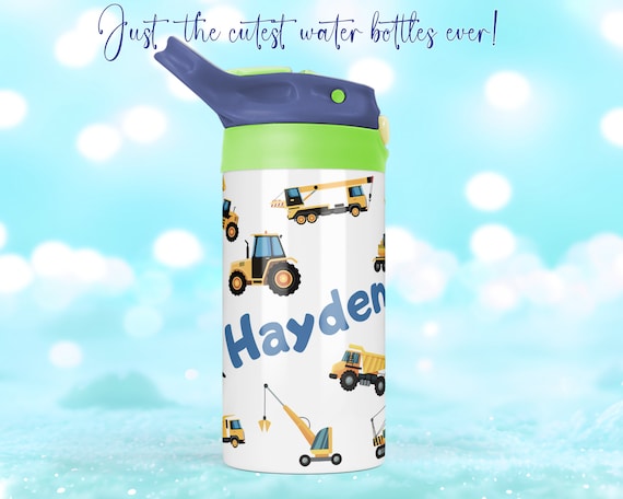 Truck Personalized Water Bottle Kids Personalized Stainless Steel