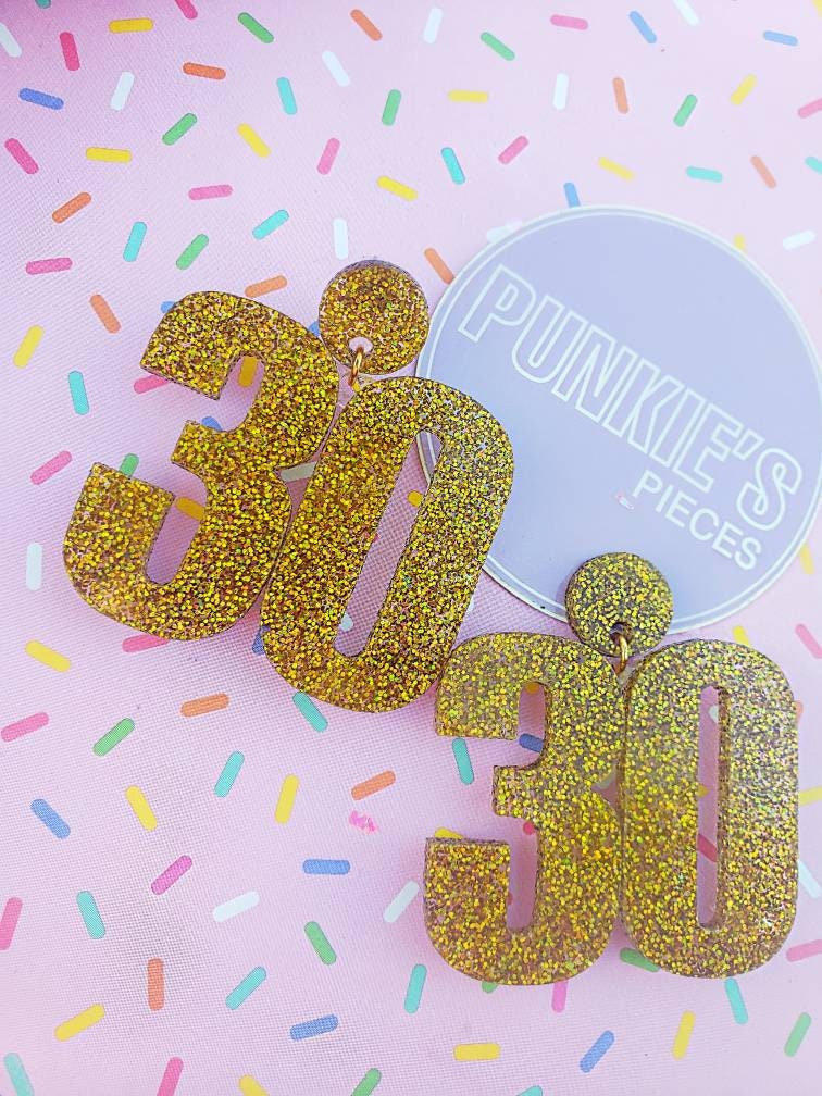 Birthday Girl Team Sport Number Earrings - Etsy