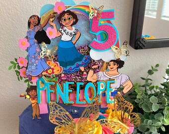 Encanto Cake Topper - Encanto Party - Encanto Decorations - Encanto Birthday - Cake Topper Shaker - Mirabel - Luisa - Isabella