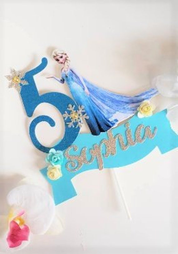 Frozen Cake Topper Frozen Elsa Centerpiece Frozen Elsa Party Etsy