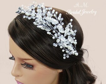 Bridal Headband Bridal Headpiece Wedding Headpiece Bridal Hair Vine Wedding Hair Jewelry Bridal Headband Hair Accessory Wedding Headband