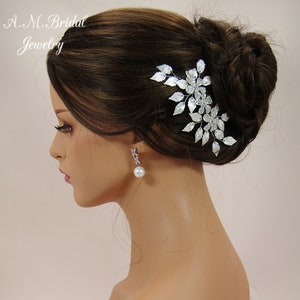 Bridal Hair Comb Leaf Hair Comb Wedding Hair Accessories Silver Leaf Hair Comb Gold Leaf Hair Bridal Hair Piece Wedding Headpiece