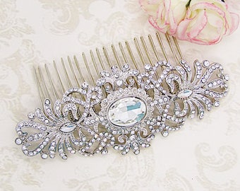 Silver Bridal Hair Comb Crystal Hair Comb Wedding Hair Piece Rhinestone Hair Comb Wedding Hair Comb Bridal Hair Accessories Bridal Headpiece