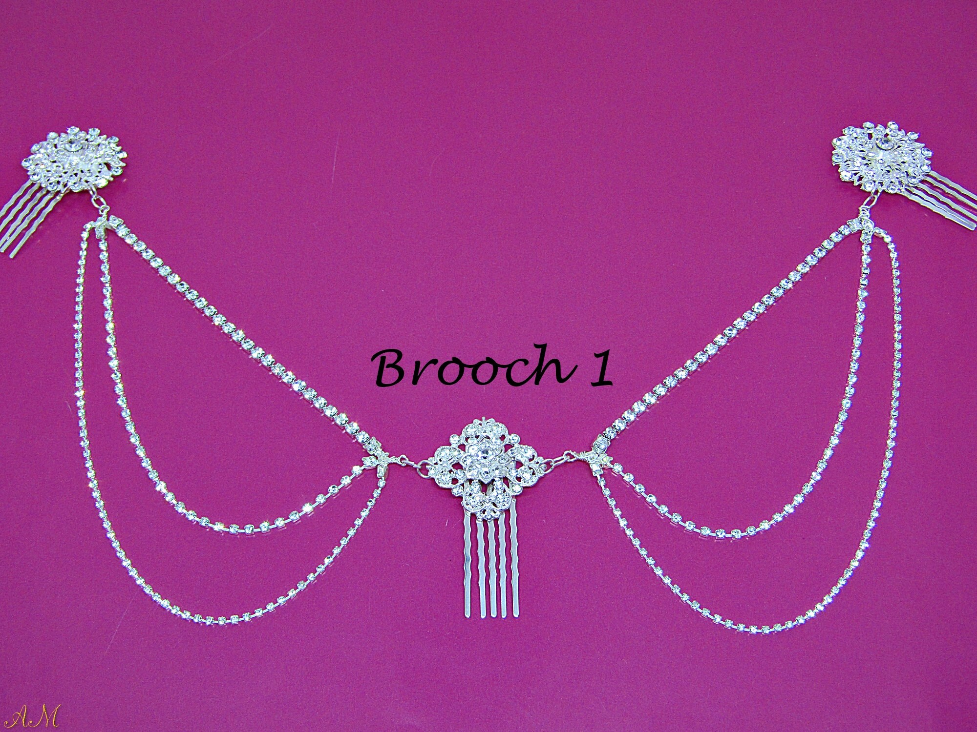bridal hair chain headpiece