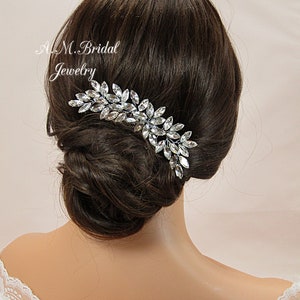 Crystal Bridal Hair Comb Crystal Wedding Comb Bridal Hair Accessories Cristal Bridal Headpiece Crystal Wedding Hair Piece Hair Jewelry