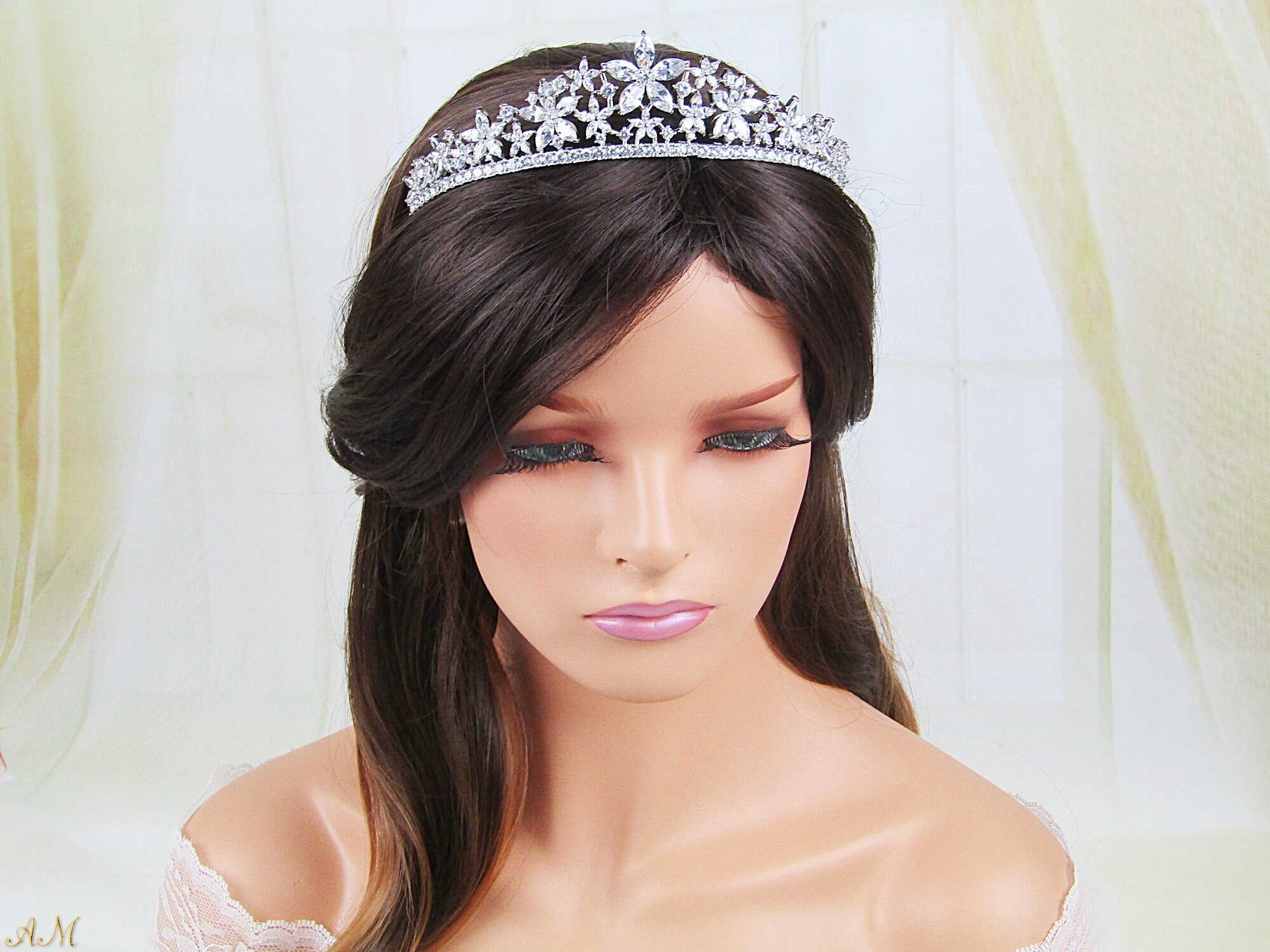 Crystal Bridal Tiara Wedding Tiara Crystal Wedding Crown Etsy