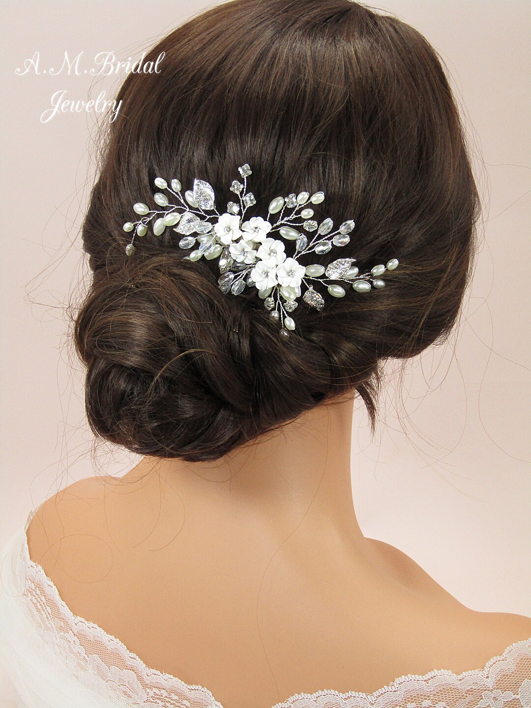 bridal headpiece comb