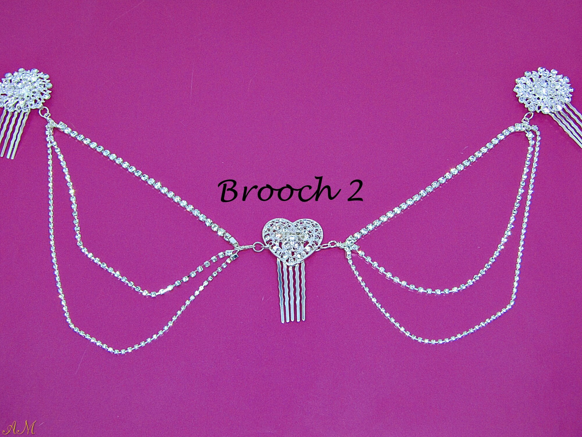 bridal hair chain headpiece