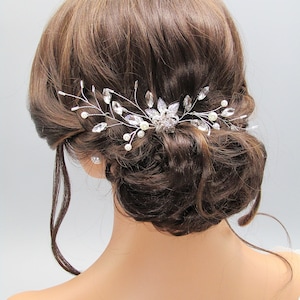 Bruiloft haarstuk, bruiloft zendspoel, kristallen zendspoel, bruiloft haaraccessoires, bruids haarkam, bruiloft haarkam, bruids haarstuk