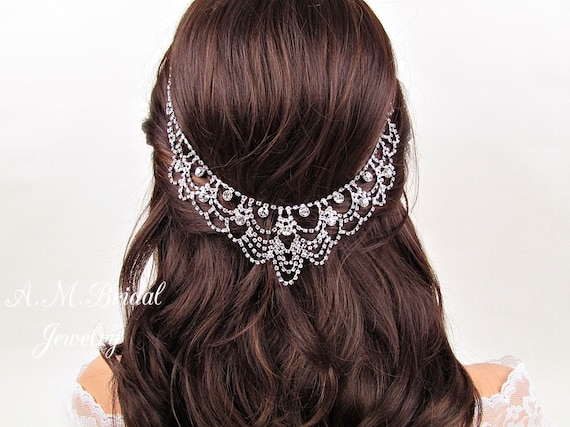 Bridal Head Chain Boho Bridal Headpiece Bridal Hair Piece