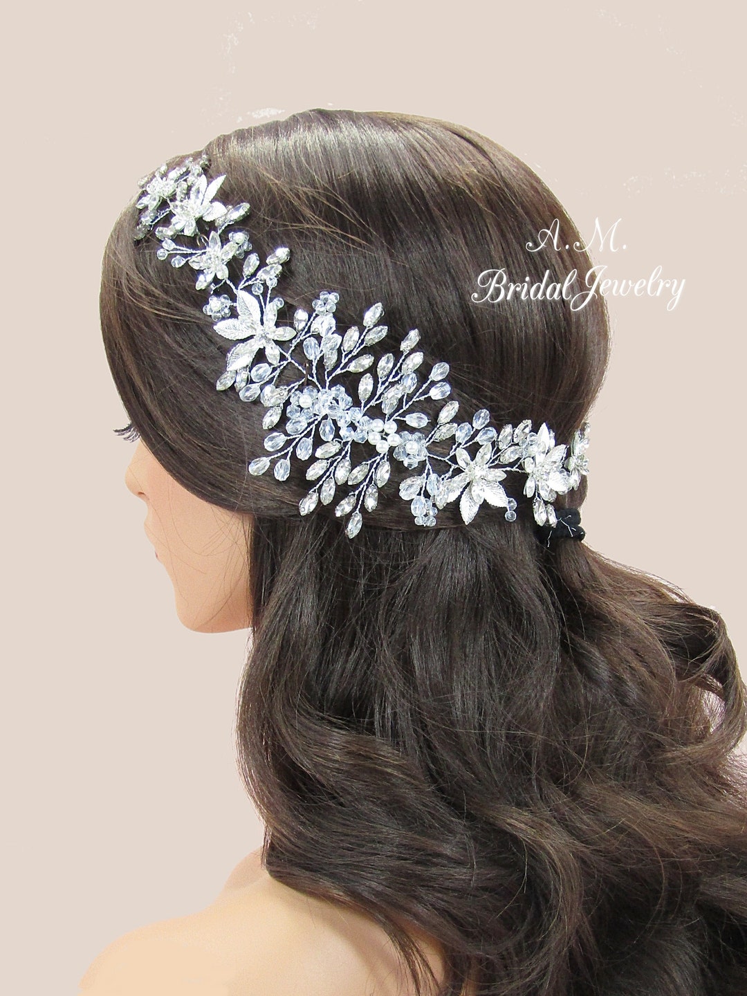 bridal headpieces crystal