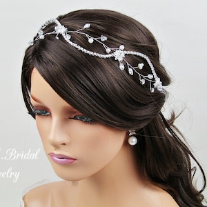 Wedding Headband Rhinestone Bridal Headband Crystal Bridal Hair Vine Bridal Hair Accessories Wedding Headpiece Rhinestone Headpiece