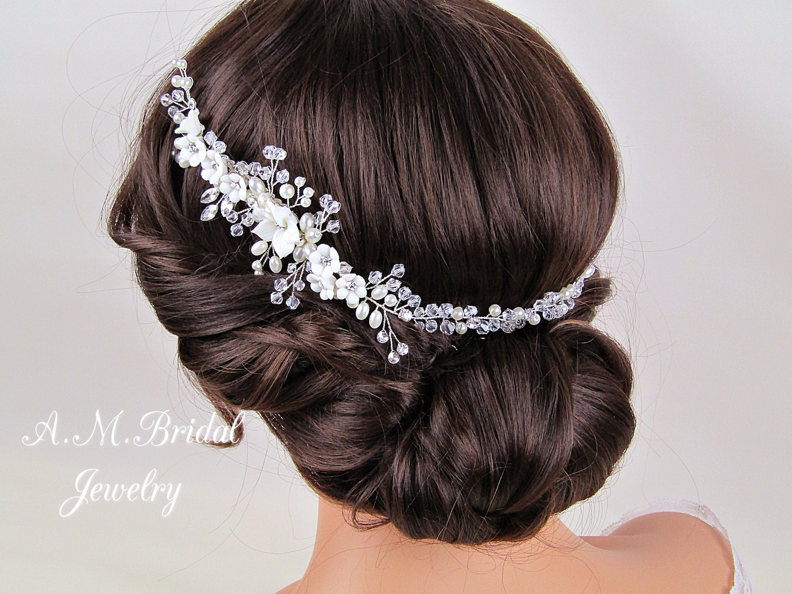 bridal fresh flower headpieces
