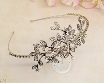 Bridal Crystal Headband Rhinestone Bridal Headpiece Wedding Hair Accessories Hair Jewelry  Bride Headband Silver Bridal Headband