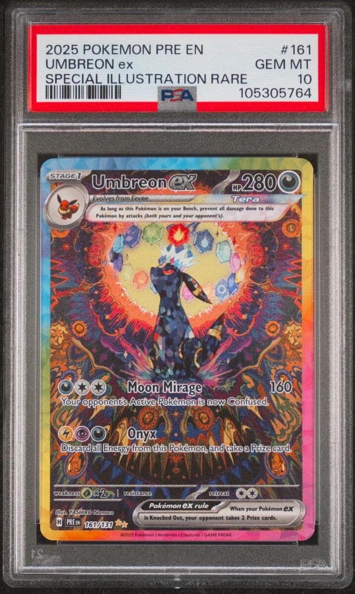 PSA 10 Umbreon Ex SAR 217/187 Terastal Festival Sv8a 2024 Pokemon