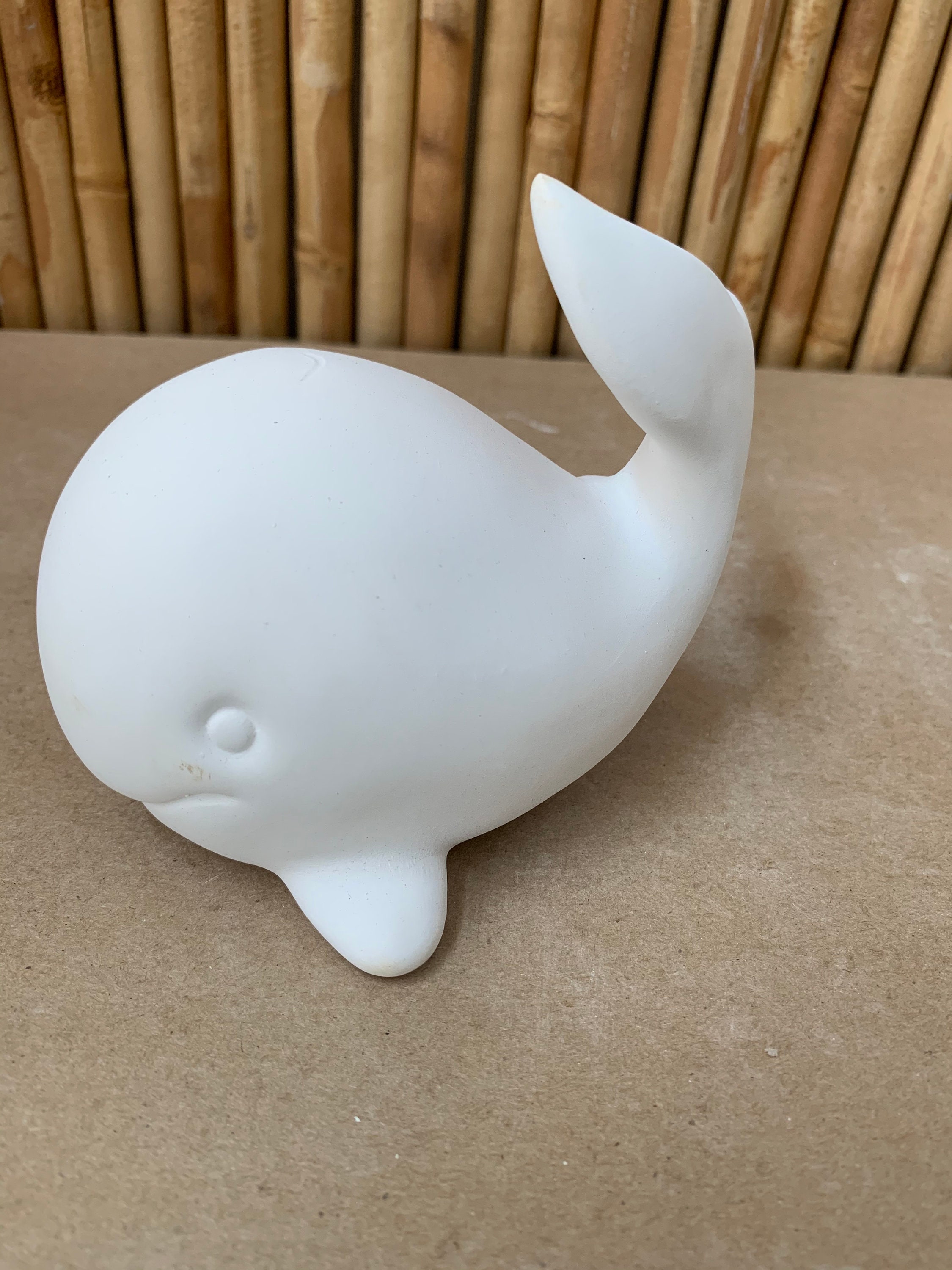 Unpainted Ceramic Whale Paint Your Own Pottery To Go Kit Etsy