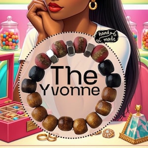 The Yvonne | Spiced Caramel Drop Bracelet | Handmade Boho-Inspired Beaded Bracelet | Fine Baubles Hand Made Costume Jewelry