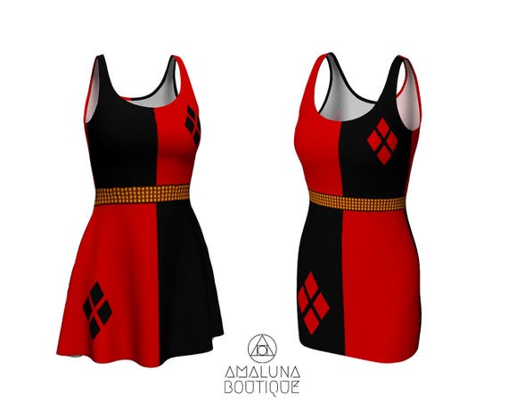 harley quinn skater dress