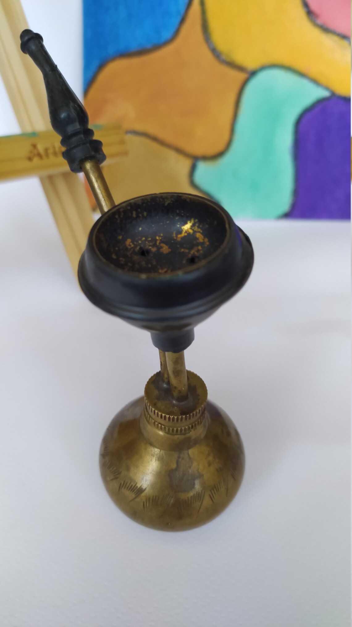 Vintage Brass Hookah Old Small Hookah Retro Mini Hookah Old Etsy
