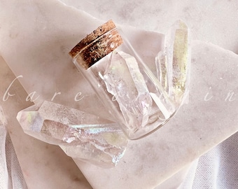 Angel Aura Quartz Point: Free Form Crystal, All Zodiac Birthstones