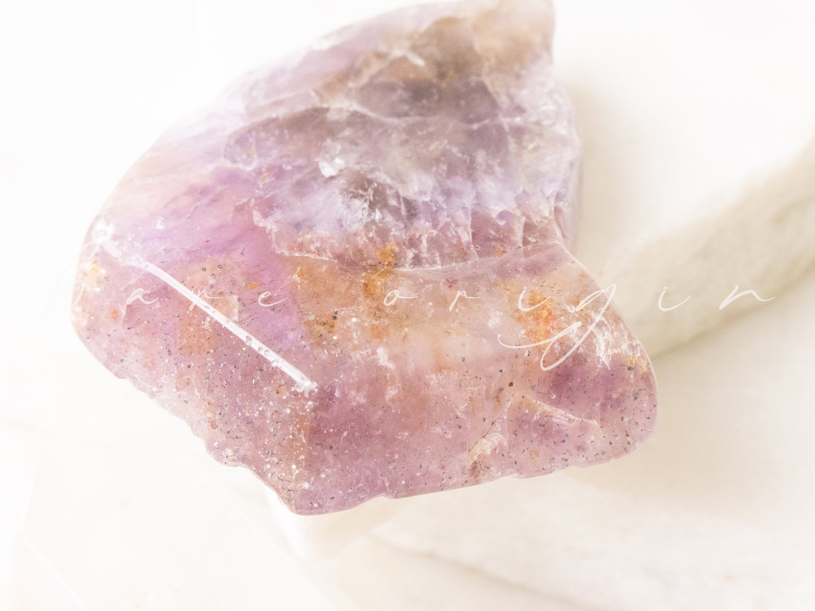 Super 8 Crystal Slice: Polished Melody Stone With Hematite - Etsy