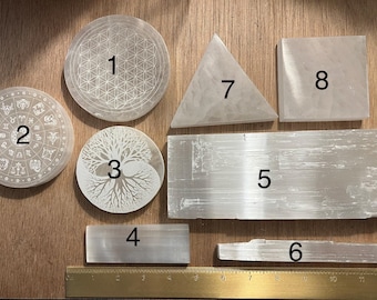 Spirit Guides & Angels, Spiritual Communication, Selenite Charging Plate and Stick, Vegan Ethical Shop, High Quality High End