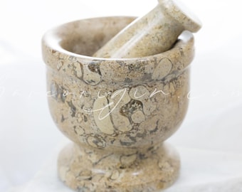 Ancestral Connection, Turritella Agate Mortar and Pestle, Intuitively Chosen For You, Ethical Vegan Shop