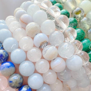 Natural Crystal Bracelet Variety 6 mm/Genuine Authentic AAA High Quality Grade/Choose Your Beaded Bracelet/Stone Beads/Healing Stress Relief