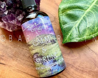 Amethyst Infused Essential Oil Aura Spray: Calming Room Elixir