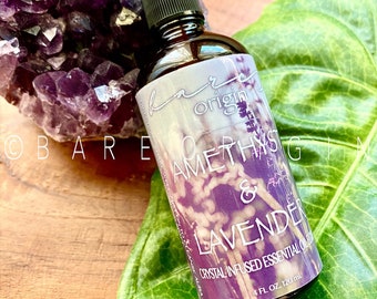 Amethyst Lavender Elixir: Crystal Infused Aura & Room Spray