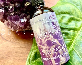 Amethyst Lavender Elixir/Crystal Room Spray/Aura Spray/Essential Oil Spray/Essential Oil Room Spray