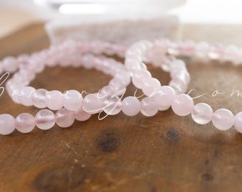 6MM Self-Love Rose Quartz Crystal Bracelet