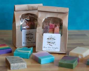 Mini Soap Sampler | Cold Process Soap | Guest Soaps | Gift Set for Birthday, Housewarming, + Wedding