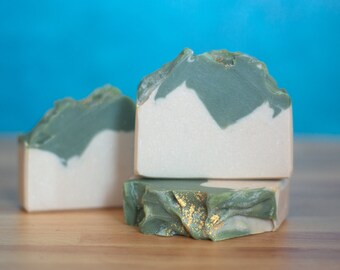 Evergreen | Small Batch Cold Process Soap | Organic Oils + Eco-Friendly | Unisex Fragrance