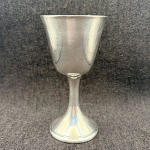Vintage Gorham electroplated silver goblet with a flared rim and stem